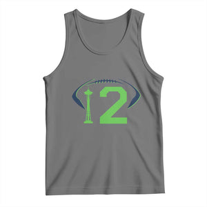 Space Needle Emerald City Number 12 Tank Top Sports Fan Pride