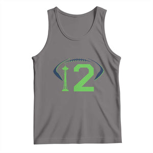 Space Needle Emerald City Number 12 Tank Top Sports Fan Pride