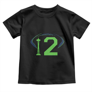 Space Needle Emerald City Number 12 Toddler T Shirt Sports Fan Pride