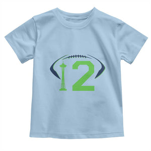 Space Needle Emerald City Number 12 Toddler T Shirt Sports Fan Pride
