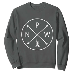 PNW Bigfoot Crossed Arrows Pacific Northwest Pride Sweatshirt