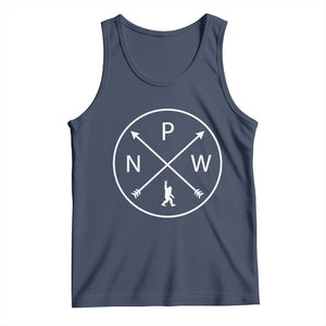 PNW Bigfoot Crossed Arrows Pacific Northwest Pride Tank Top