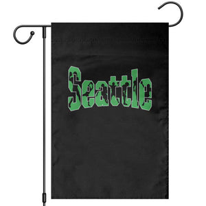 Seattle Sports Player Silhouette Garden Flag Gift For Football Lovers