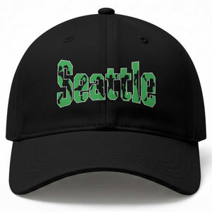 Seattle Sports Player Silhouette Baseball Cap Gift For Football Lovers