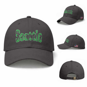 Seattle Sports Player Silhouette Baseball Cap Gift For Football Lovers