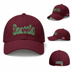 Seattle Sports Player Silhouette Baseball Cap Gift For Football Lovers