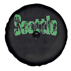 Seattle Sports Player Silhouette Spare Tire Cover Gift For Football Lovers