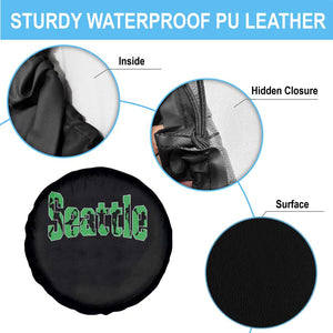 Seattle Sports Player Silhouette Spare Tire Cover Gift For Football Lovers