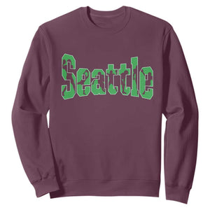 Seattle Sports Player Silhouette Sweatshirt Gift For Football Lovers