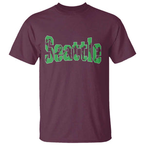 Seattle Sports Player Silhouette T Shirt Gift For Football Lovers