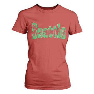 Seattle Sports Player Silhouette T Shirt For Women Gift For Football Lovers