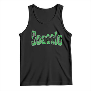 Seattle Sports Player Silhouette Tank Top Gift For Football Lovers