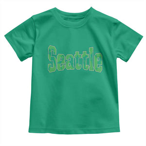Seattle Sports Player Silhouette Toddler T Shirt Gift For Football Lovers