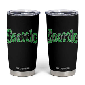 Seattle Sports Player Silhouette Tumbler Cup Gift For Football Lovers