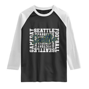 Seattle Emerald City Pride Raglan Shirt Football Fan Game Day Gift