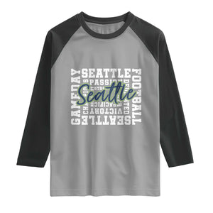 Seattle Emerald City Pride Raglan Shirt Football Fan Game Day Gift