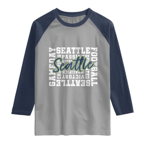 Seattle Emerald City Pride Raglan Shirt Football Fan Game Day Gift