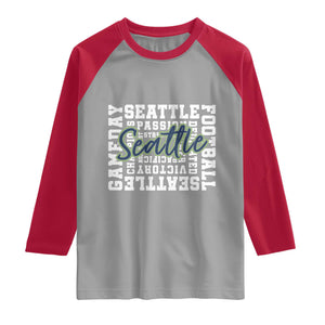 Seattle Emerald City Pride Raglan Shirt Football Fan Game Day Gift