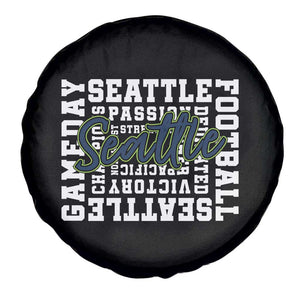 Seattle Emerald City Pride Spare Tire Cover Football Fan Game Day Gift
