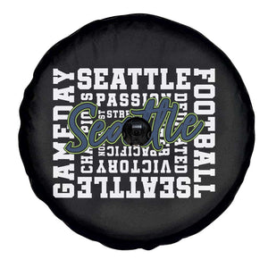 Seattle Emerald City Pride Spare Tire Cover Football Fan Game Day Gift