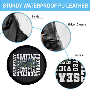 Seattle Emerald City Pride Spare Tire Cover Football Fan Game Day Gift