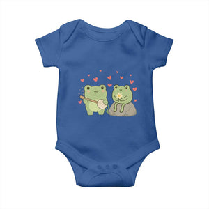 Cute Frog Lover Gift Baby Onesie Romantic Frog Music TS12 Royal Blue Print Your Wear