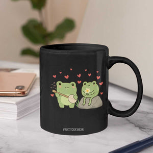 Cute Frog Lover Gift Coffee Mug Romantic Frog Music TS12 Print Your Wear