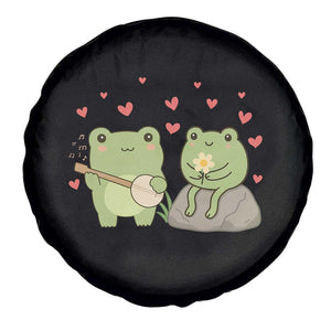 Cute Frog Lover Gift Spare Tire Cover Romantic Frog Music TS12 Print Your Wear