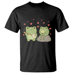 Cute Frog Lover Gift T Shirt Romantic Frog Music TS12 Black Print Your Wear