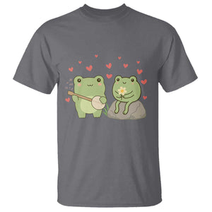 Cute Frog Lover Gift T Shirt Romantic Frog Music TS12 Charcoal Print Your Wear