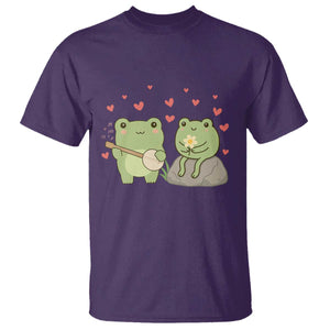 Cute Frog Lover Gift T Shirt Romantic Frog Music TS12 Purple Print Your Wear