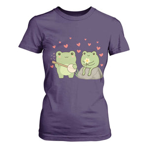 Cute Frog Lover Gift T Shirt For Women Romantic Frog Music TS12 Purple Print Your Wear
