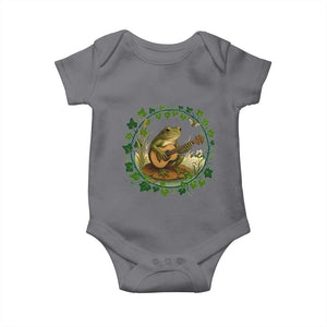 Funny Frog Playing Guitar Baby Onesie Music Lovers Gift TS12 Charcoal Print Your Wear