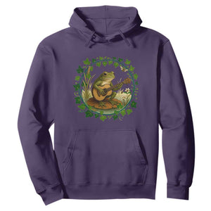 Funny Frog Playing Guitar Hoodie Music Lovers Gift TS12 Purple Print Your Wear