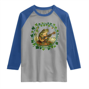 Funny Frog Playing Guitar Raglan Shirt Music Lovers Gift TS12 Sport Gray Royal Print Your Wear