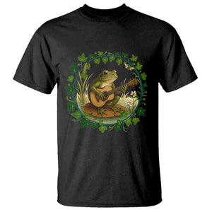 Funny Frog Playing Guitar T Shirt Music Lovers Gift TS12 Black Print Your Wear