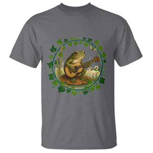 Funny Frog Playing Guitar T Shirt Music Lovers Gift TS12 Charcoal Print Your Wear