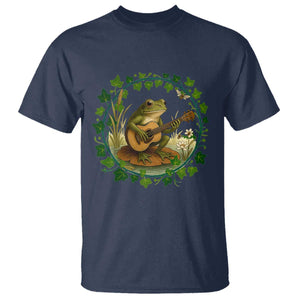 Funny Frog Playing Guitar T Shirt Music Lovers Gift TS12 Navy Print Your Wear
