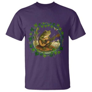 Funny Frog Playing Guitar T Shirt Music Lovers Gift TS12 Purple Print Your Wear
