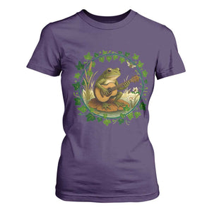 Funny Frog Playing Guitar T Shirt For Women Music Lovers Gift TS12 Purple Print Your Wear