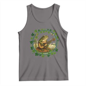 Funny Frog Playing Guitar Tank Top Music Lovers Gift TS12 Deep Heather Print Your Wear