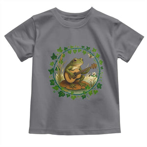 Funny Frog Playing Guitar Toddler T Shirt Music Lovers Gift TS12 Charcoal Print Your Wear