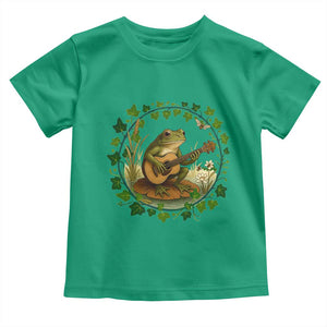 Funny Frog Playing Guitar Toddler T Shirt Music Lovers Gift TS12 Irish Green Print Your Wear