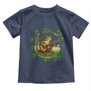 Funny Frog Playing Guitar Toddler T Shirt Music Lovers Gift TS12 Navy Print Your Wear