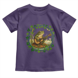 Funny Frog Playing Guitar Toddler T Shirt Music Lovers Gift TS12 Purple Print Your Wear