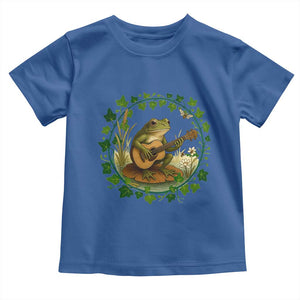 Funny Frog Playing Guitar Toddler T Shirt Music Lovers Gift TS12 Royal Blue Print Your Wear