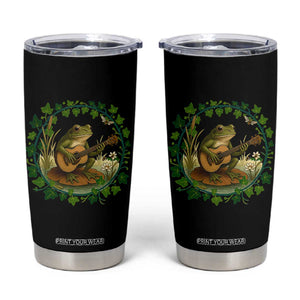 Funny Frog Playing Guitar Tumbler Cup Music Lovers Gift TS12 Black Print Your Wear