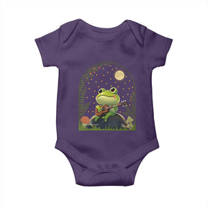Frog Playing Guitar Baby Onesie Gift for Musicians TS12 Purple Print Your Wear