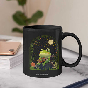 Frog Playing Guitar Coffee Mug Gift for Musicians TS12 Print Your Wear