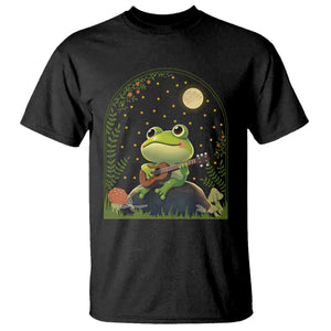 Frog Playing Guitar T Shirt Gift for Musicians TS12 Black Print Your Wear